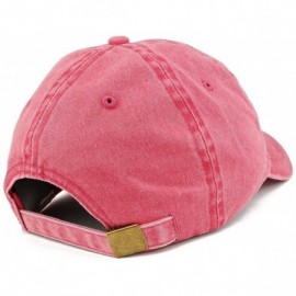 Baseball Caps Darling Embroidered Washed Cotton Adjustable Cap - Red - CW12KIK6EG7 $17.81