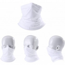 Balaclavas Sun Dust Protection Breathable Elastic Face Scarf Mask for Hot Summer Cycling Hiking Fishing - White - CH18CT6YI5O...