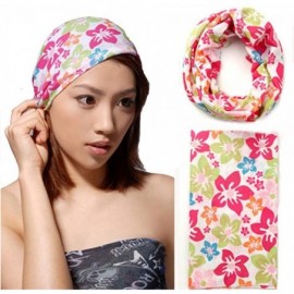 Balaclavas 6 PC Floral Bandana UV Face Shield Cover Balaclava Head Wrap for Fishing Cycling - Flower 6 - C8198D8UX64 $28.53