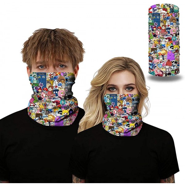 Balaclavas Bandana Rave for Men and Women Unisex Headwear Seamless Neck Gaiter - Pat6 - CG197XLW59O $14.55