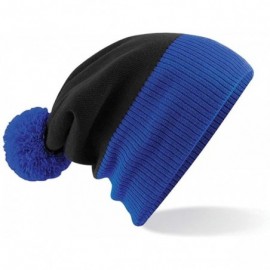 Skullies & Beanies Snowstar Duo Two-Tone Winter Beanie Hat - Off White/French Navy - CK11E5OCTBH $9.60