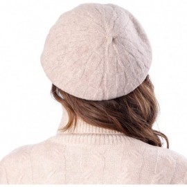 Berets Knit Berets for Women Winter Chic Skull Caps Slouchy Beanie Hat - Br016-beige - CL18A0KI3QC $15.00