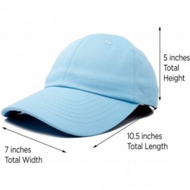 Baseball Caps Baseball Cap Dad Hat Plain Men Women Cotton Adjustable Blank Unstructured Soft - Light Blue - CZ119512LJF $10.65