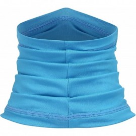 Balaclavas Summer Neck Gaiter Face Scarf/Neck Cover/for Sun Protection Headwear Hear Warp - Light Blue - CP197YECGX7 $12.00