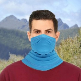 Balaclavas Summer Neck Gaiter Face Scarf/Neck Cover/for Sun Protection Headwear Hear Warp - Light Blue - CP197YECGX7 $12.00