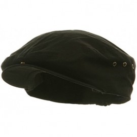 Newsboy Caps Washed Canvas Ivy Cap - Black - C418GYZI887 $25.57