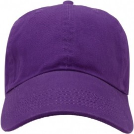 Baseball Caps Classic Baseball Cap Dad Hat 100% Cotton Soft Adjustable Size - Dark Purple - CC11AT3XGTV $10.66