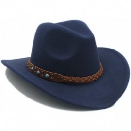 Winter Spring Western Cowboy Hat for Womem Men Wide Brim Cowgirl Jazz ...