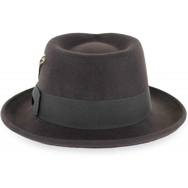 Belfry Gangster 100 Wool Stain Resistant Crushable Dress Fedora In