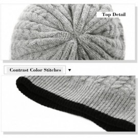 Skullies & Beanies Unisex Thick Wool Knit Baggy Slouchy Beanie Hat Watch Cap for Men Women - 89225_black - CU18AQ79Y0M $15.26