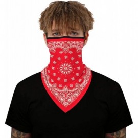 Balaclavas Men Women Neck Gaiter Face Mask Scarf Bandana Ear Loops Rave Outdoor Balaclava for Dust Wind UV Sun Protective - C...