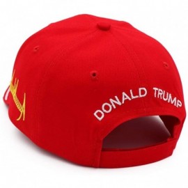 Baseball Caps Donald Trump Hat 2020 Keep America Great KAG MAGA with USA Flag 3D Embroidery Hat - Hat-12red - CA1935SEMKO $13.29