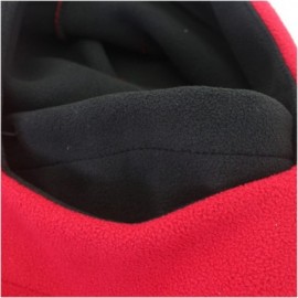 Balaclavas Balaclava Face Ski Mask - Motorcycle Fleece Hood/Neck Warmers/Hat Mens Womens - Red Black - CY187NX3NOQ $10.36