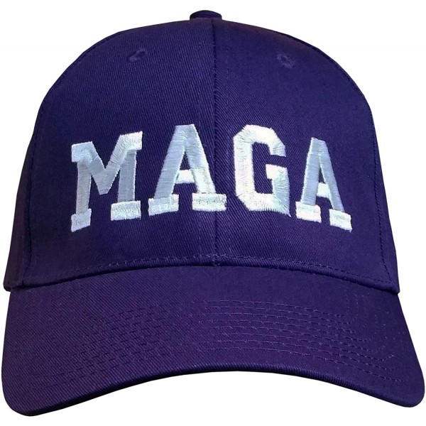 Baseball Caps MAGA Hat - Trump Cap - Usa-made Structured Purple/White Maga - C718QWXO6AE $25.53