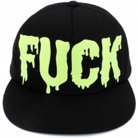 Baseball Caps Men Women Black Fuck Down Trucker Hat Snapback Baseball Brim Cap FFH143 - Black - CQ12O1YVKNU $8.72