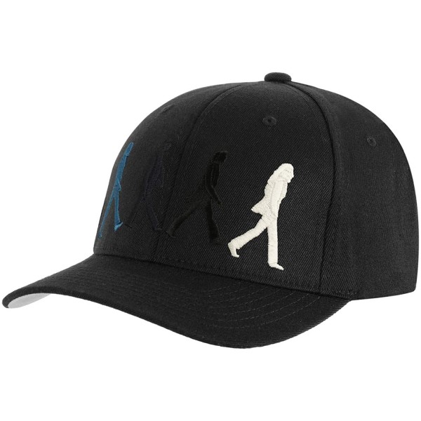 Baseball Caps Men's Abbey Road Figures Baseball Cap Black - CM18KI33WX6 $26.19