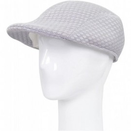 Newsboy Caps Premium Summer Mesh Golf Ivy Driver Cabby Newsboy Cap Hat - Diff Colors/Sizes - Grey - CX1216NIWQP $9.84