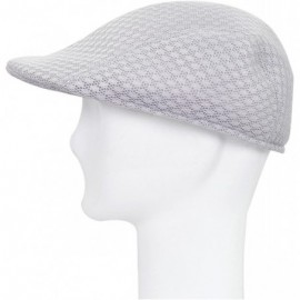 Newsboy Caps Premium Summer Mesh Golf Ivy Driver Cabby Newsboy Cap Hat - Diff Colors/Sizes - Grey - CX1216NIWQP $9.84