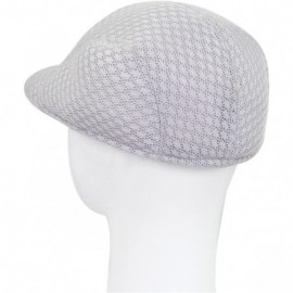 Newsboy Caps Premium Summer Mesh Golf Ivy Driver Cabby Newsboy Cap Hat - Diff Colors/Sizes - Grey - CX1216NIWQP $9.84