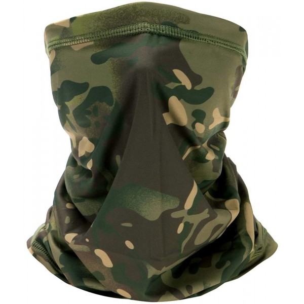 Balaclavas Headwear Face Mask Balaclava Headband Neck Gaiter for Women Men 12 in 1 Multifunctional - Camo-jungle - CR197ZEEDR...