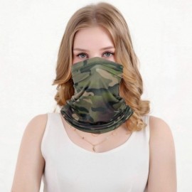 Balaclavas Headwear Face Mask Balaclava Headband Neck Gaiter for Women Men 12 in 1 Multifunctional - Camo-jungle - CR197ZEEDR...