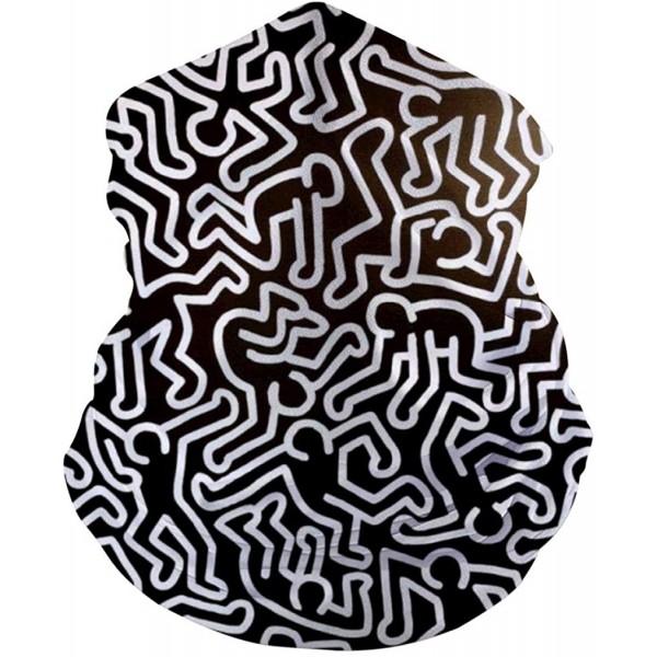 Balaclavas Bandana Keith Haring Balaclava Headwear Bandanas - White - CJ197WRG8UX $21.93