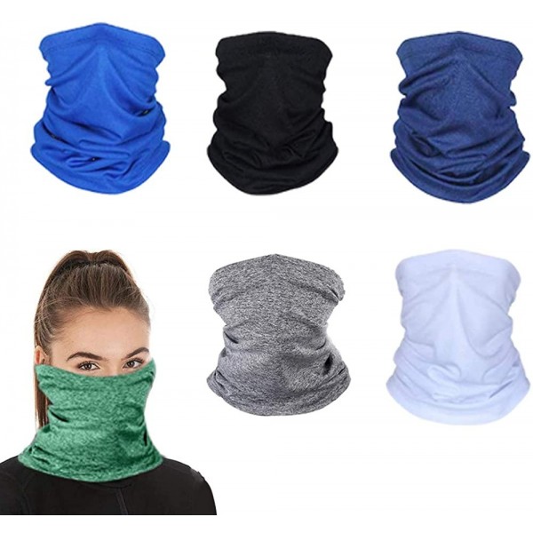 Balaclavas Sun UV Protection Neck Gaiter Washable Reusable Face Cover Dust Wind Bandana Balaclava Headwear for Women and Men ...