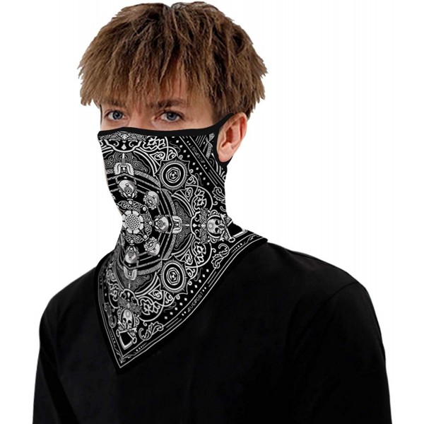 Face Mask Bandana Ear Loops Face Scarf Balaclava Face Mask Men Women ...