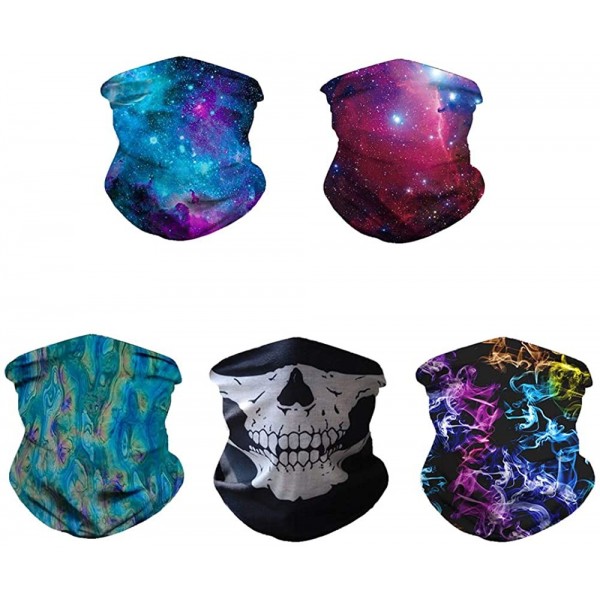 Balaclavas 5pcs Bandana Face Mask Neck Gaiter- Sports Scarf Mask Tube Headwear for Women And Men - Group 3 Ac03 - CB198OGEC6H...