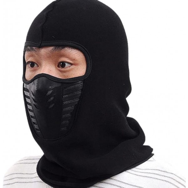 Balaclavas Balaclava Windproof Ski Mask Cold Weather Face Mask Motorcycle Neck Warmer or Tactical Balaclava Hood (Black) - CE...