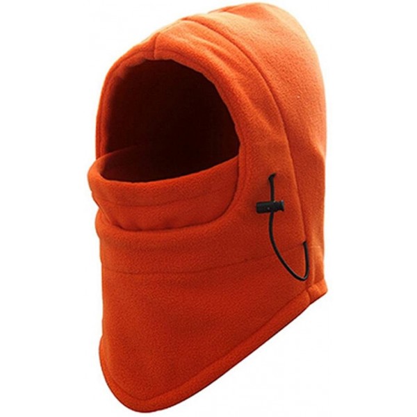 Balaclavas Multi-Function Mask Balaclava Windproof Ski Mask Cold Weather Face Cover - Orange - CW188UN9K5C $7.07