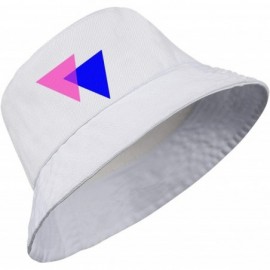 Sun Hats Unisex Bigfoot Flamingo Protection Packable - Bisexual Pride Triangles-1 - CD18WTYLO3U $15.78