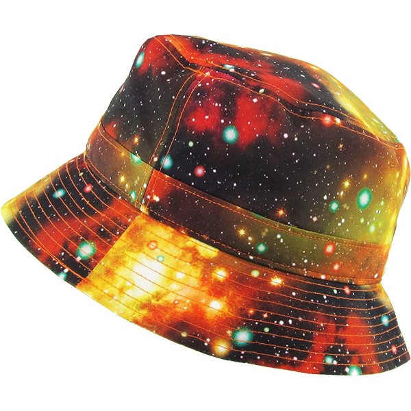 Floral Galaxy Leaf Aztec Tropical Print Bucket Hat Summer Boonie Cap ...