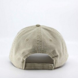 Baseball Caps Vintage Washed Cotton Adjustable Baseball Cap + Free Sew/Iron on Camper Patch (70 Khaki) - CC12MSACQ57 $16.24