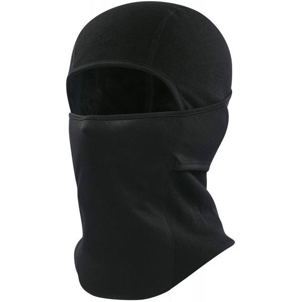 Balaclavas Balaclava Windproof Weather Snowboarding Motorcycling - 1 Pack Pure Black - CD18I5HHUQH $12.74