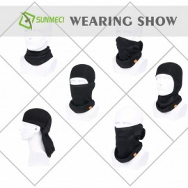 Balaclavas Balaclava Windproof Weather Snowboarding Motorcycling - 1 Pack Pure Black - CD18I5HHUQH $12.74