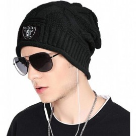 Skullies & Beanies Trendy Winter Warm Beanies Hat for Mens Women's Slouchy Soft Knit Beanie Cool Knitting Caps - Black-21 - C...