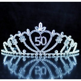 Headbands Eighteen Five Year Old Rhinestone Headpiece - 50 Silver - C718W5OZO7T $24.36