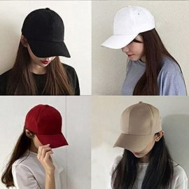 Baseball Caps Men Women Sports Hat Add Your Personalized Design Adjustable Baseball Caps - Black - C818G4494RZ $13.29