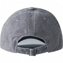 Baseball Caps Men Women Plain Cotton Adjustable Washed Twill Low Profile Baseball Cap Hat(A1008) - A-grey - C118T3C4T4I $11.12