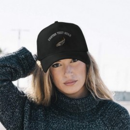 Baseball Caps Custom Baseball Cap Striped Bass Embroidery Acrylic Dad Hats for Men & Women - Navy - CG18SK8XA27 $25.88