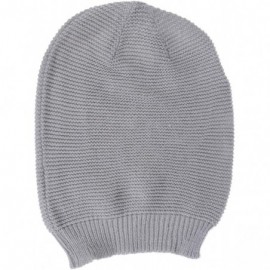 Skullies & Beanies an Unisex Striped Knit Slouchy Beanie Hat Lightweight Soft Fashion Cap - 5104grey - CS19897O6W3 $13.05