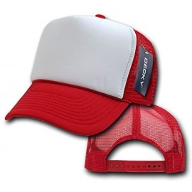 Baseball Caps 2 Tone Trucker Cap - Red - CH118GIDKBB $10.30