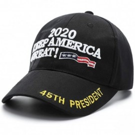 Baseball Caps Donald Trump 2020 Hat Keep America Great Hat 2020 USA Cap Make America Great Again - Black-c - CB18YEGD3Y3 $10.76