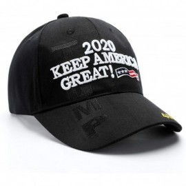 Baseball Caps Donald Trump 2020 Hat Keep America Great Hat 2020 USA Cap Make America Great Again - Black-c - CB18YEGD3Y3 $10.76