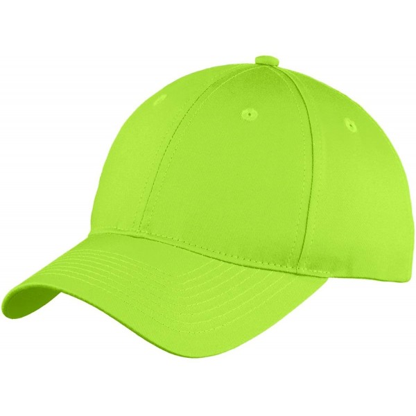 Baseball Caps Port & Company Unstructured Twill Cap (YC914) - Lime - C8125X2G1NB $9.64