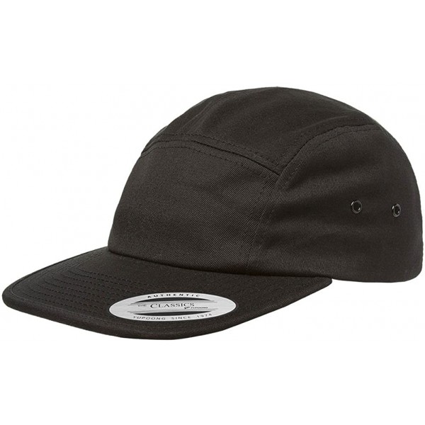 Baseball Caps Flexfit 7005 Classic Jockey Cap - Black - C612EF7TGRX $15.57