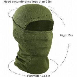 Balaclavas Balaclava Face Mask UV Protection Windproof Sun Hood for Men Women - Dark Green - CX1924DAH9I $8.07