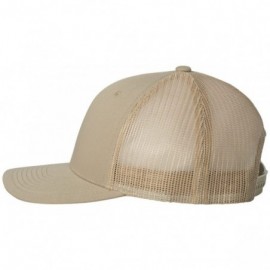 Baseball Caps Flexfit Retro Trucker Hat - Khaki - CR12CLXLLJT $9.98