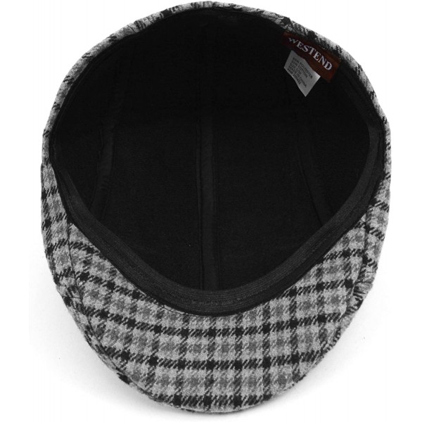 Men's Houndstooth Fall/Winter Ivy Cap - Gray - CH18776824O